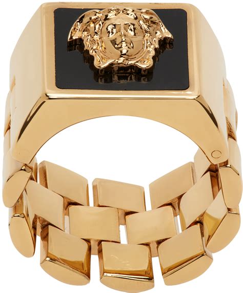 versace ring logo|versace ring cheap.